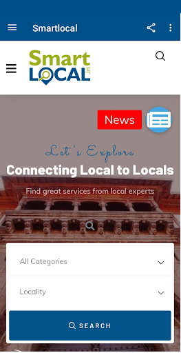 Android application Smart Local screenshort