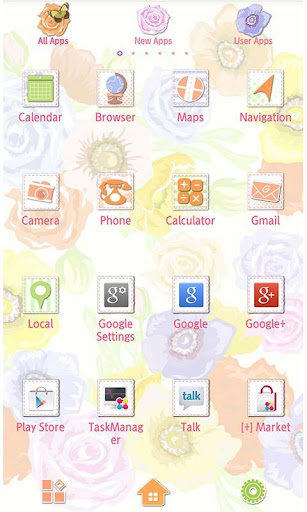 -Colorful Flower- Theme +HOME Screen 3