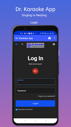 Dr. Karaoke App Screen 2