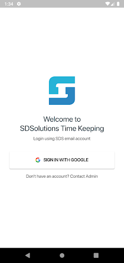 Android application SDS TimeKeeping screenshort