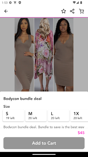 Roxy Moxy Boutique Screen 2
