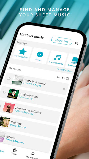 Android application Noviscore screenshort