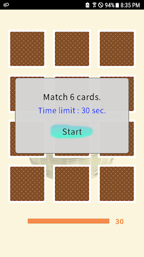 Remember Card - Matching pairs Screen 2