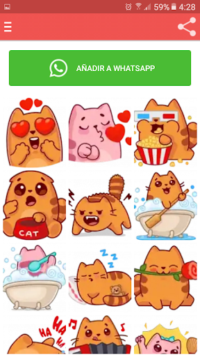 Cat stickers for whatsapp