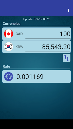 S Korea Won x Canadian Dollar Screen 2