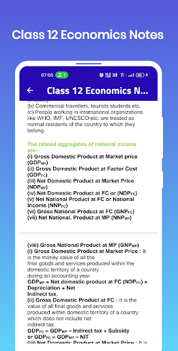 Class 12 Economics Notes Screen 3