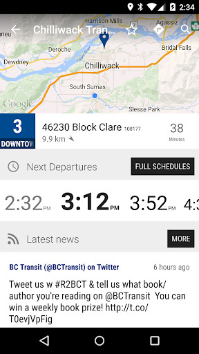Chilliwack TS Bus - MonTransit Screen 2