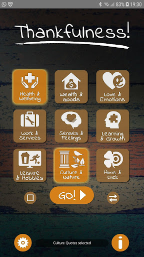 Android application Thankfulness - gratitude!! screenshort
