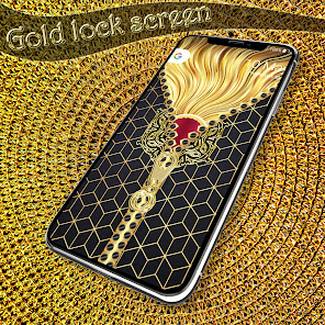 Gold lock screen poster