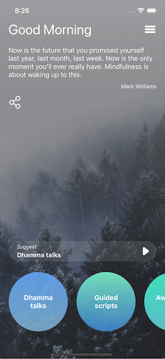 Android application Saigon Meditation Project screenshort