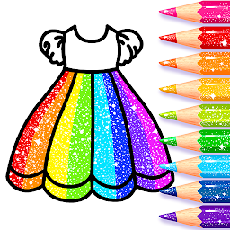 Girls Glitter Dress Coloring Mod Apk