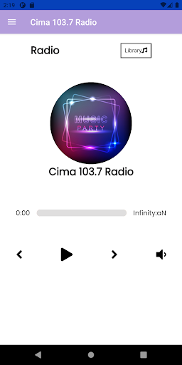 Android application Cima 103.7 Radio screenshort