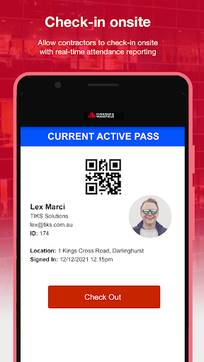 Android application Cushwake Visitor screenshort