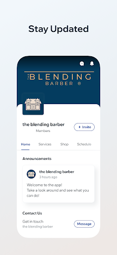 Android application the blending barber screenshort