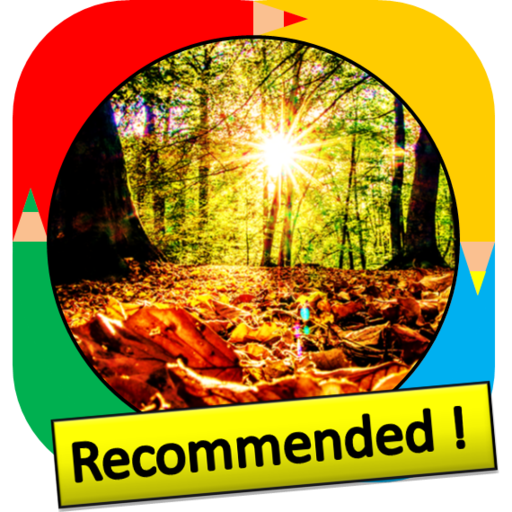 Color by Number - sun logo