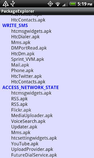 Package Explorer Screen 3