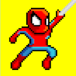 Cover Image of Télécharger Hero Ultimate Spider Retro Fight Rope Adventure 2 APK