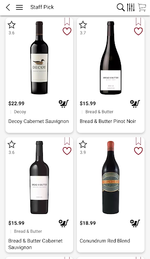 Android application Yaphank wines and spirits screenshort