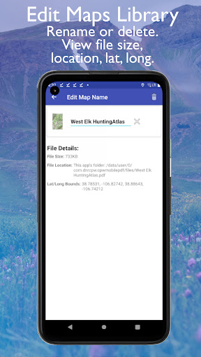 Screenshot of CPW Mobile PDF