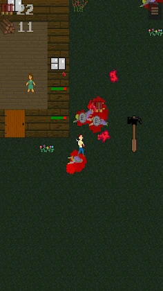 Man vs Zombies: pixel shooter - Screenshot 2