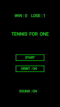 #1. Tennis for One (Android) By: kitashita