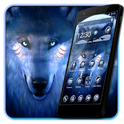 Black Cool Wolf  King Theme  Icon