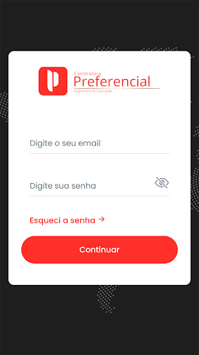 Android application Área do Cliente - Preferencial screenshort