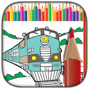 ColorBook: Trains Coloring Pages