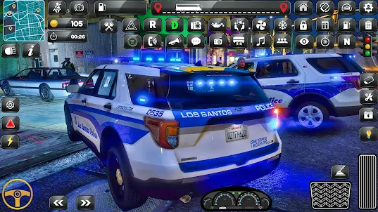 US City Police Car Games 3d