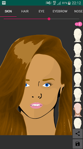 Android application Face Creator screenshort