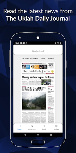 Android application Ukiah Daily Journal e-Edition screenshort