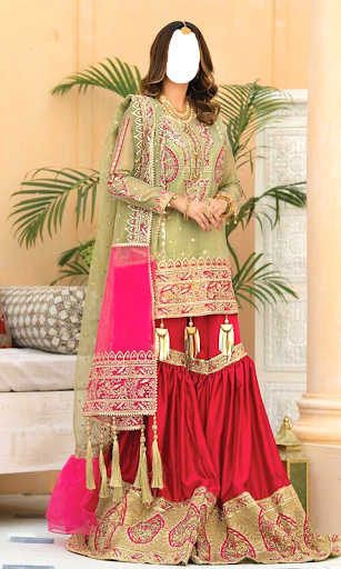Women Sharara Photo Editor Screen 2