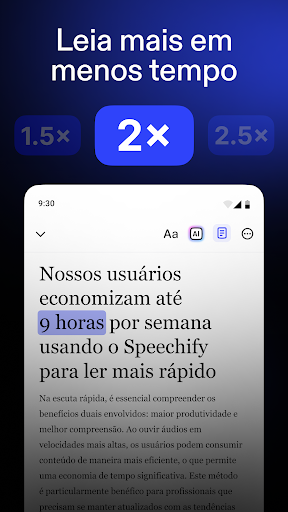 Speechify: Leitor de Voz IA Screenshot 4
