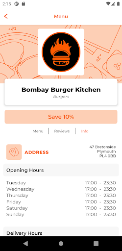 Bombay Burger Kitchen Screen 2