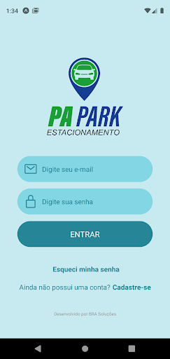 Android application PA Park Estacionamento screenshort
