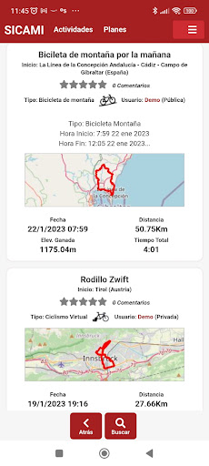 Sicami Tracks Screen 2