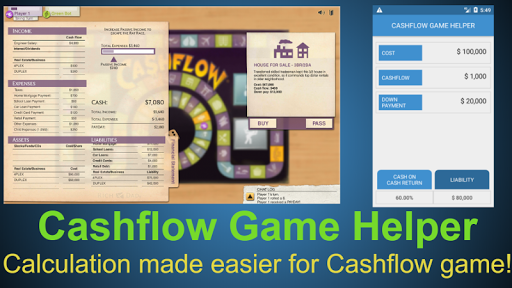CASHFLOW Game Helper- Financia Screen 2