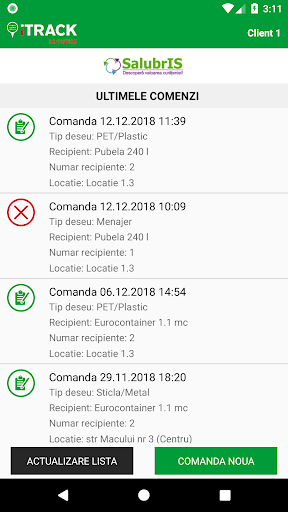 Salubris Comenzi Screen 2