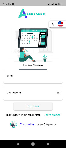 Android application Agendando screenshort