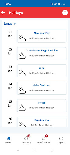 Kailash Parivar HRMS Screen 3