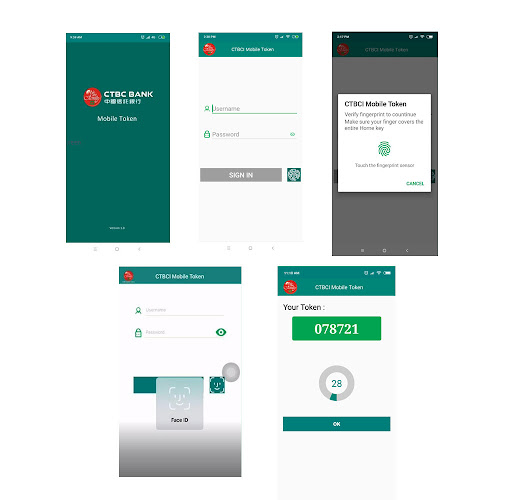 Android application CTBC Mobile Security Token screenshort