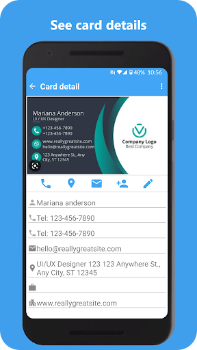 CardScan - Business Card Scan Screen 3
