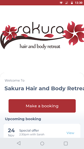 Android application Sakura Hair and Body Retreat screenshort