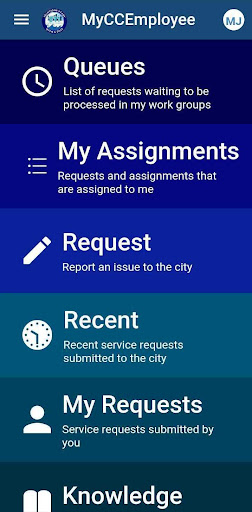 MyCCEmployee Screen 3