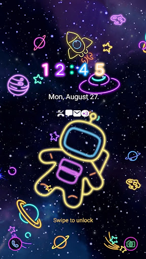 Astronaut in Space - Wallpaper Screen 2