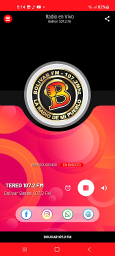 Bolívar Stereo 107.2 FM Screen 2
