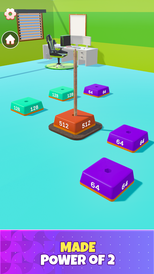 #1. Sort Hanoi 4096 (Android) Door: Zippy Games