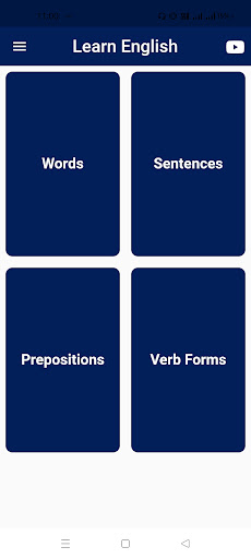 Android application Learn English Through Hindi screenshort