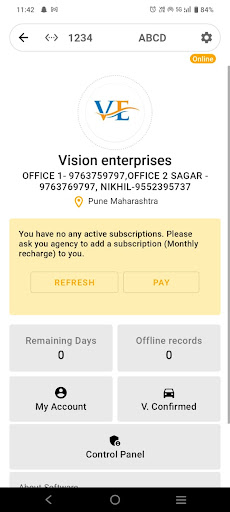 Vision enterprises Screen 2