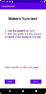 Hearing Screen screenshot 3